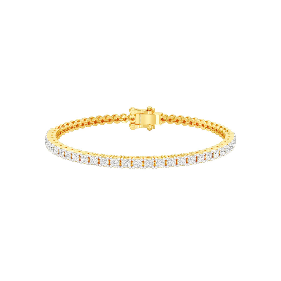 Not Owned But Claimed Diamond Tennis Bracelet 18 KT / Yellow Gold