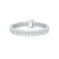 Aligned Rows Diamond Kada Bracelet 18 KT / White Gold