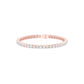 Facet Line Diamond Tennis Bracelet 18 KT / Rose Gold