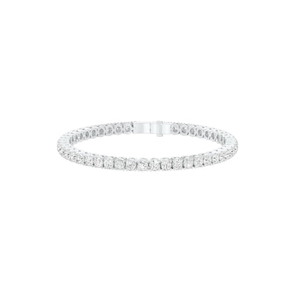 Facet Line Diamond Tennis Bracelet 18 KT / White Gold