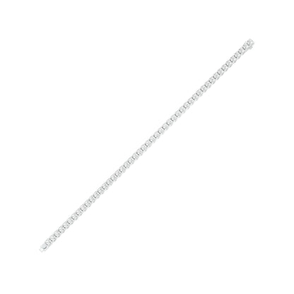 Facet Line Diamond Tennis Bracelet 18 KT / White Gold