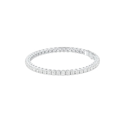 Facet Line Diamond Tennis Bracelet 18 KT / White Gold