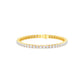 Facet Line Diamond Tennis Bracelet 18 KT / Yellow Gold
