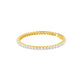 Facet Line Diamond Tennis Bracelet 18 KT / Yellow Gold