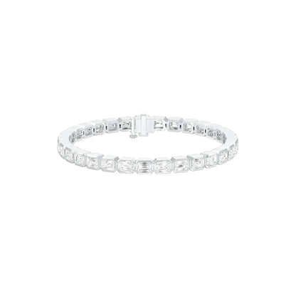Circles of Forever Diamond Tennis Bracelet 18 KT / White Gold