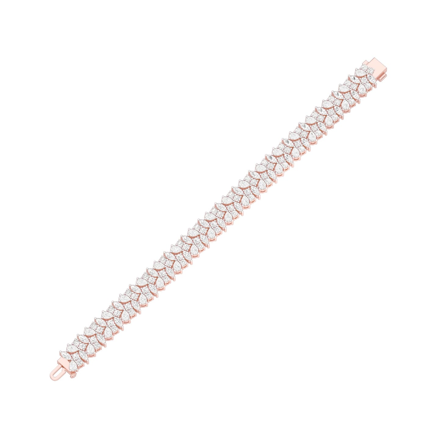 The Regal Bunch Diamond Tennis Bracelet 18 KT / Rose Gold