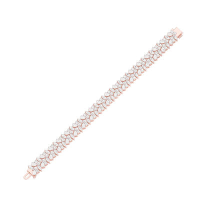 The Regal Bunch Diamond Tennis Bracelet 18 KT / Rose Gold