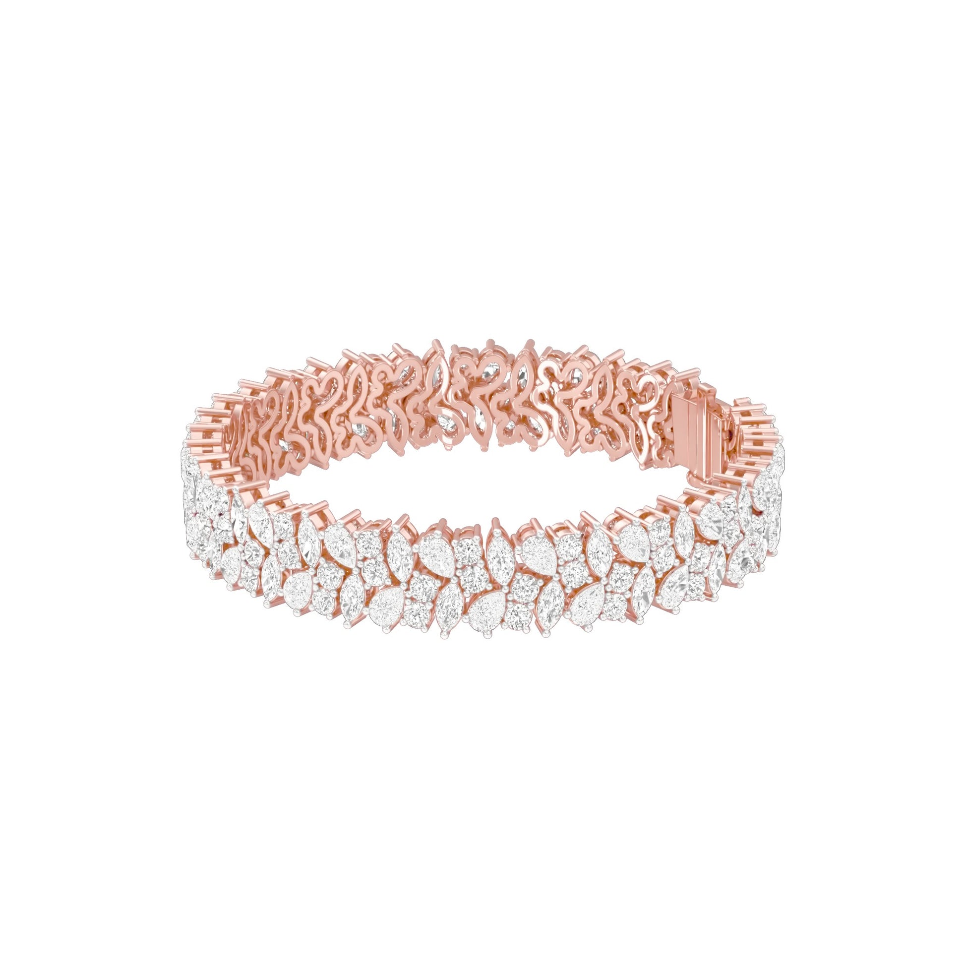 The Regal Bunch Diamond Tennis Bracelet 18 KT / Rose Gold