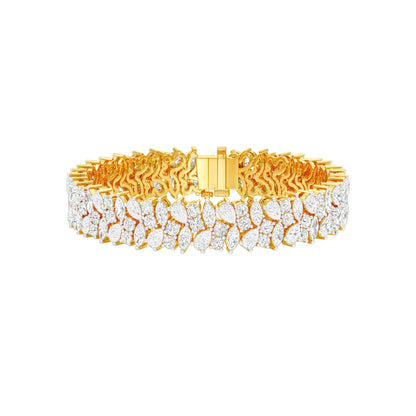 The Regal Bunch Diamond Tennis Bracelet 18 KT / Yellow Gold