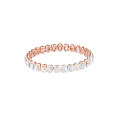 Orchestra of Sparkle Diamond Tennis Bracelet 18 KT / Rose Gold