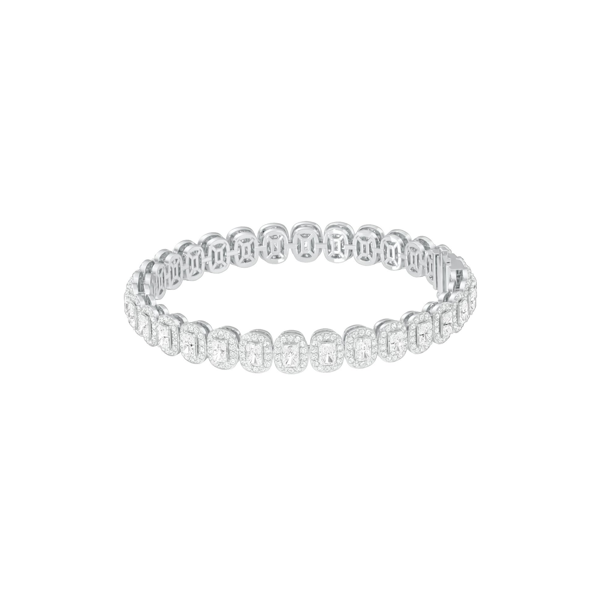 Orchestra of Sparkle Diamond Tennis Bracelet 18 KT / White Gold