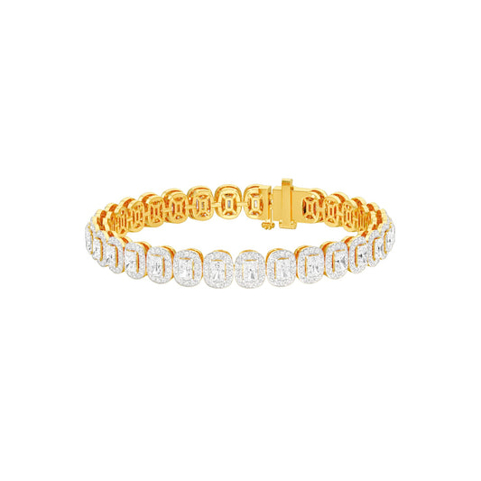Orchestra of Sparkle Diamond Tennis Bracelet 18 KT / Yellow Gold