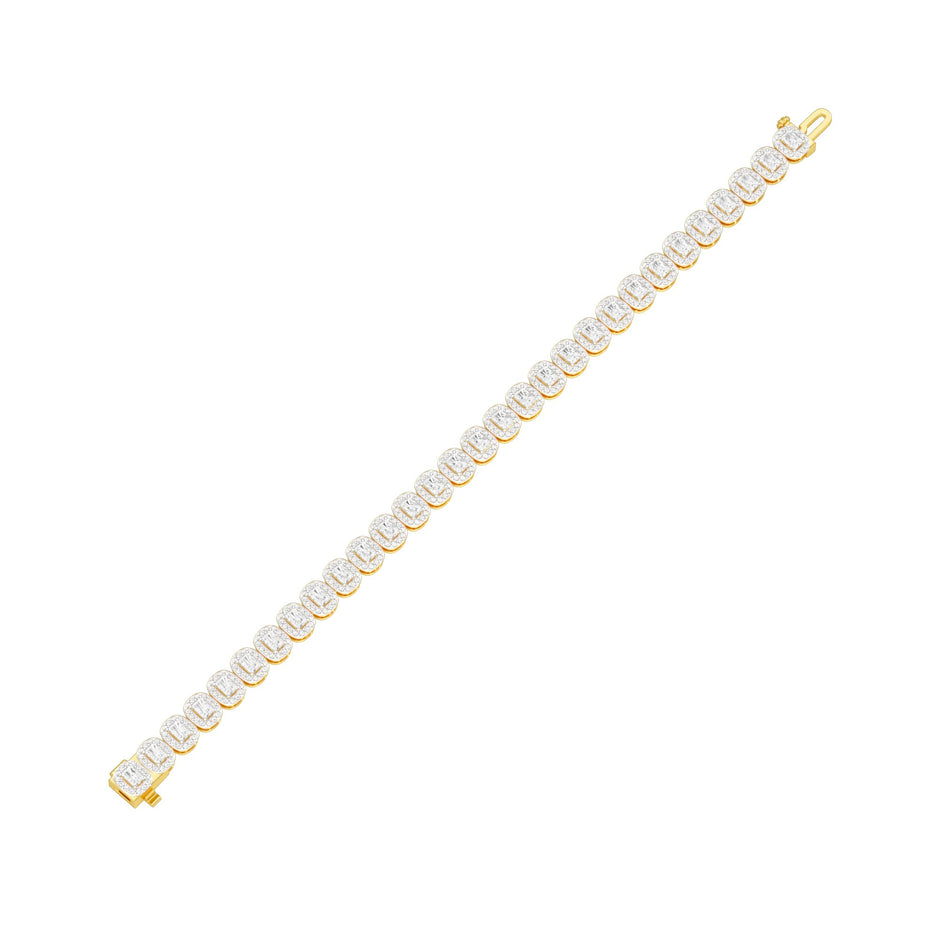 Orchestra of Sparkle Diamond Tennis Bracelet 18 KT / Yellow Gold