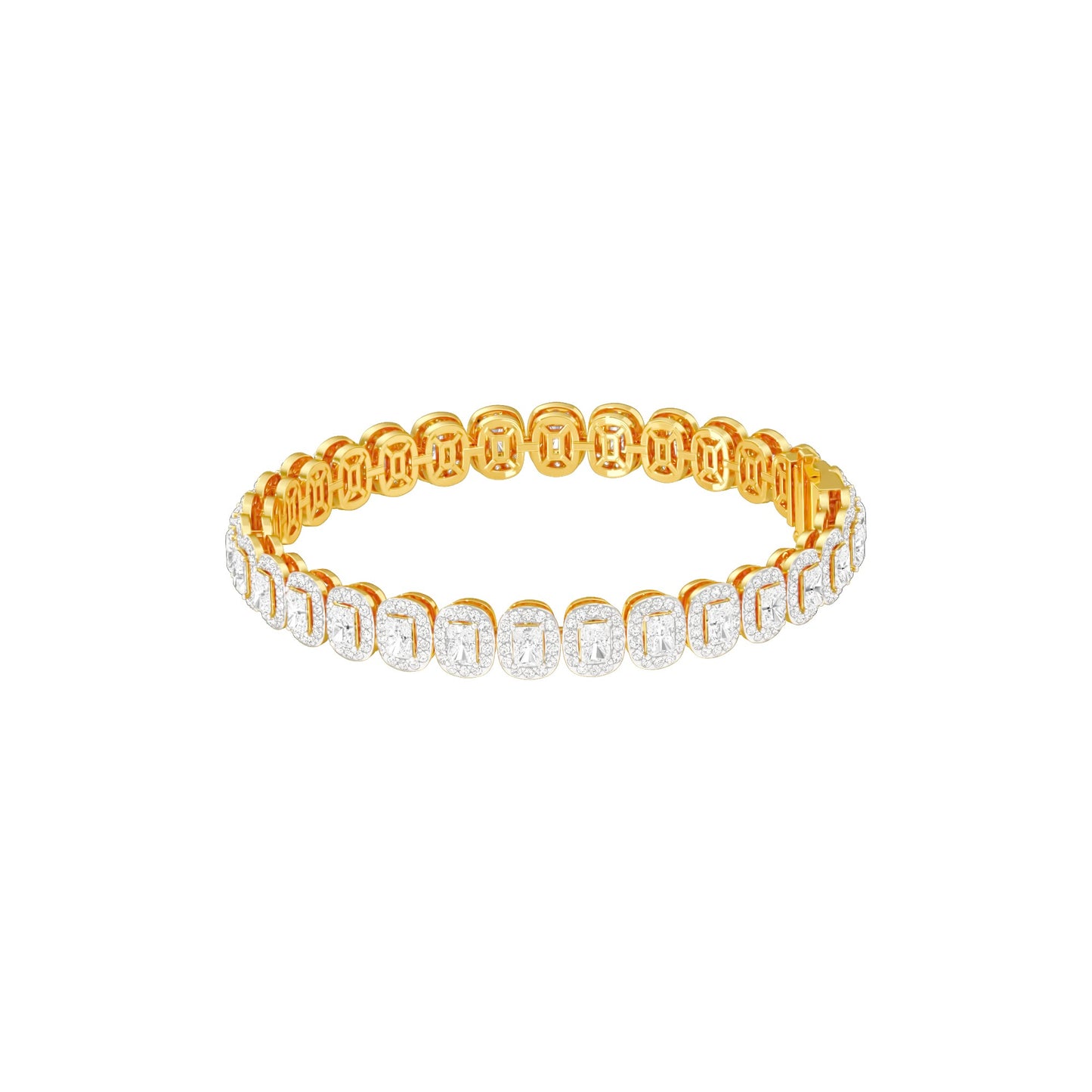 Orchestra of Sparkle Diamond Tennis Bracelet 18 KT / Yellow Gold