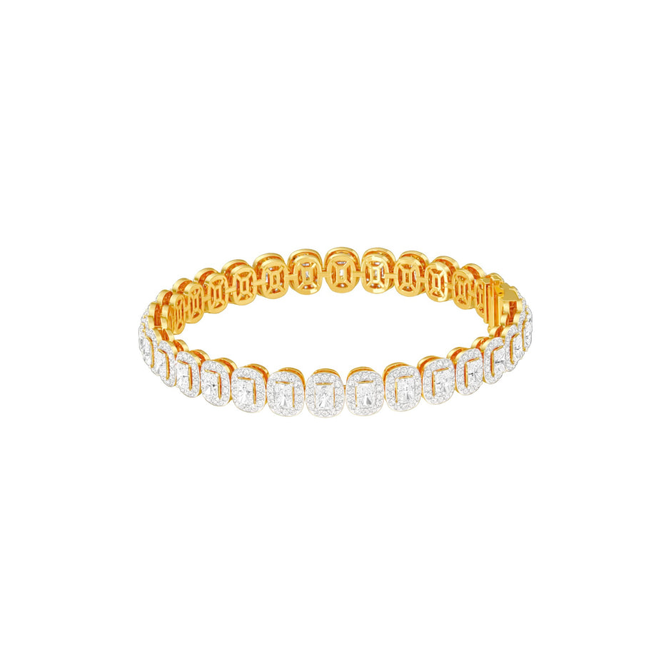 Orchestra of Sparkle Diamond Tennis Bracelet 18 KT / Yellow Gold