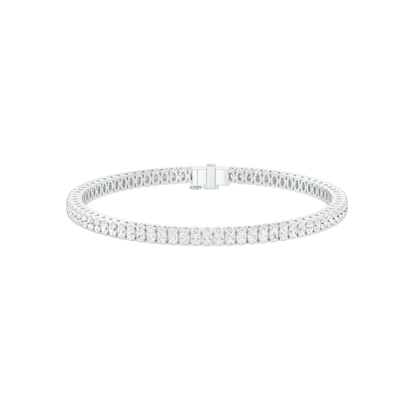 Circle of Becoming Diamond Tennis Bracelet 18 KT / White Gold