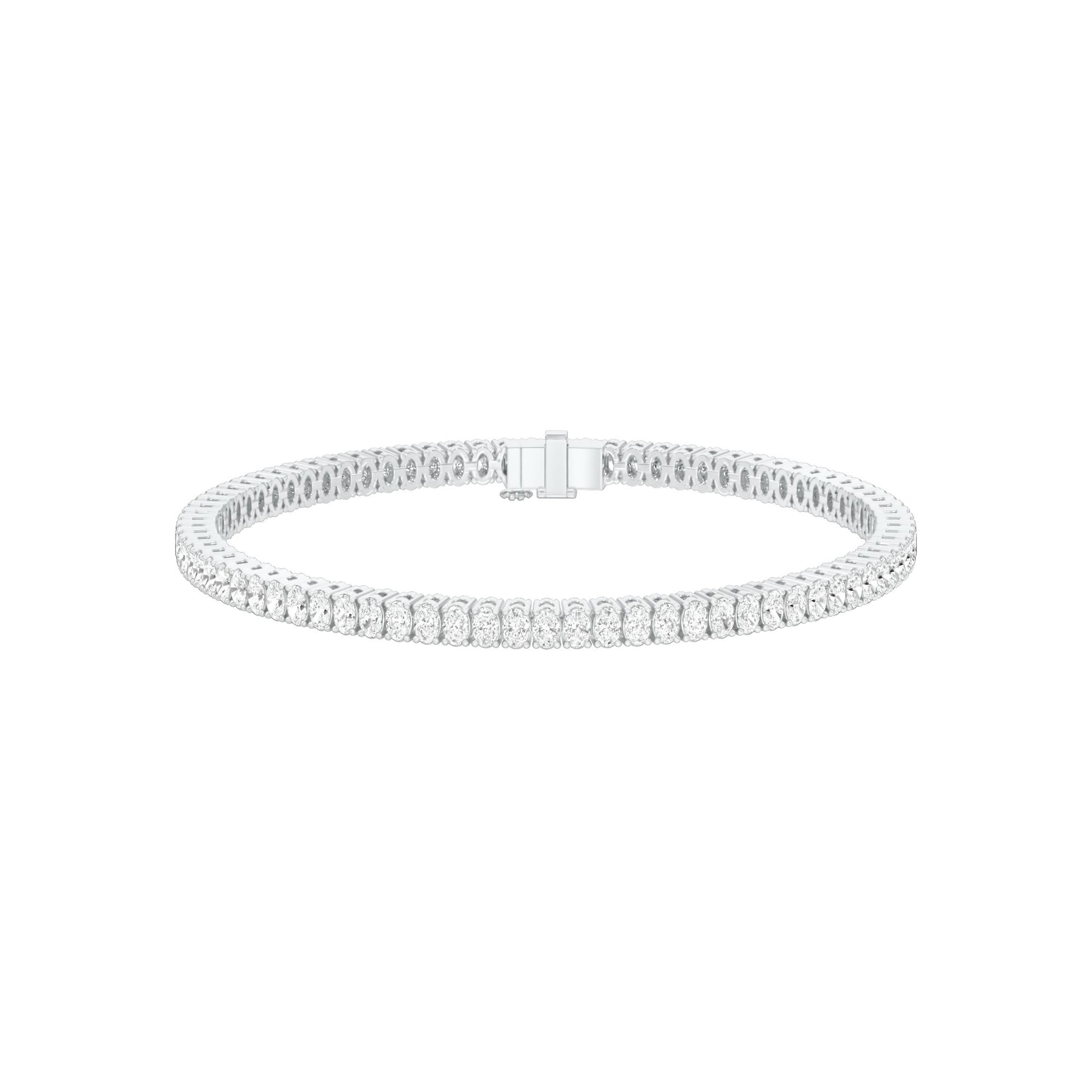Circle of Becoming Diamond Tennis Bracelet 18 KT / White Gold