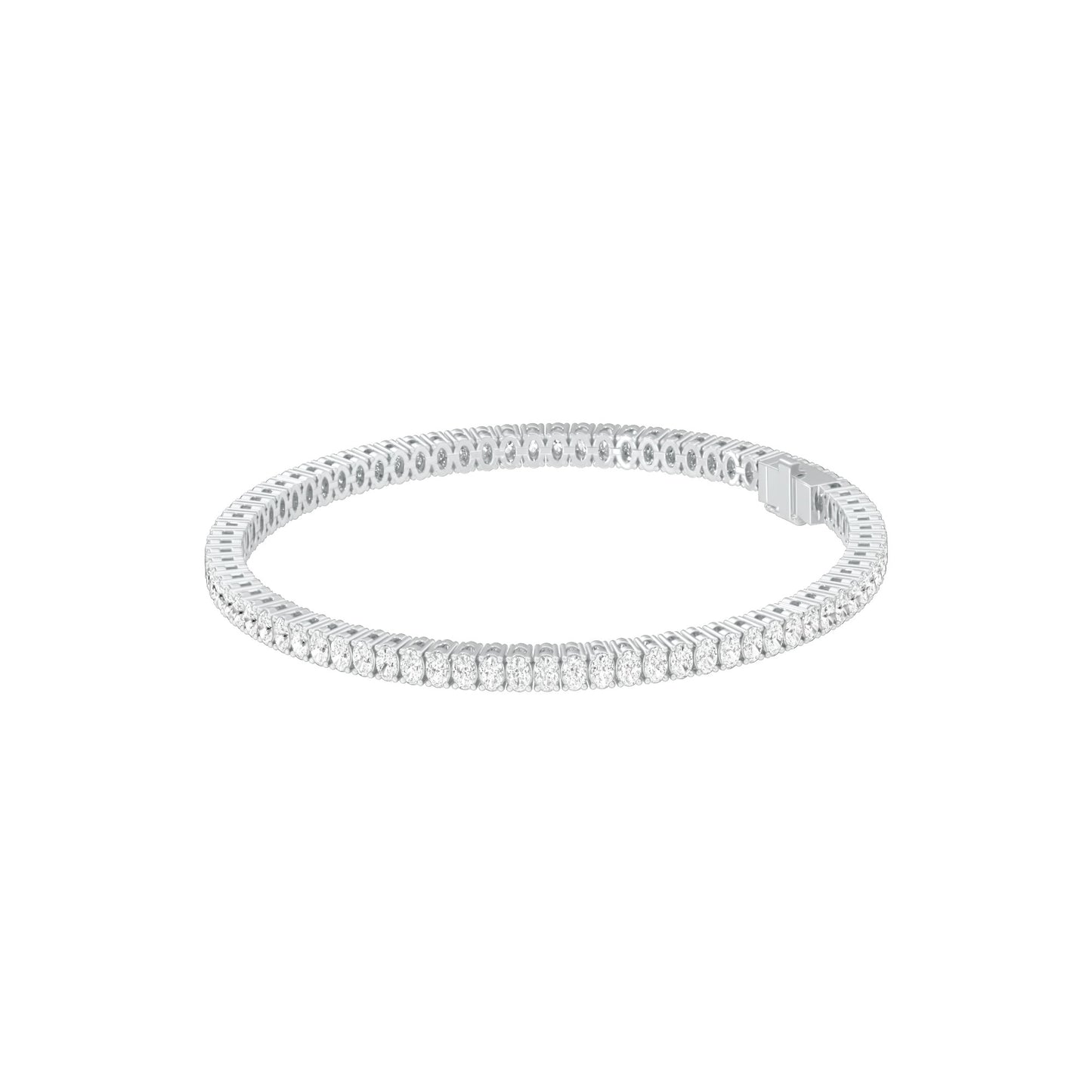 Circle of Becoming Diamond Tennis Bracelet 18 KT / White Gold