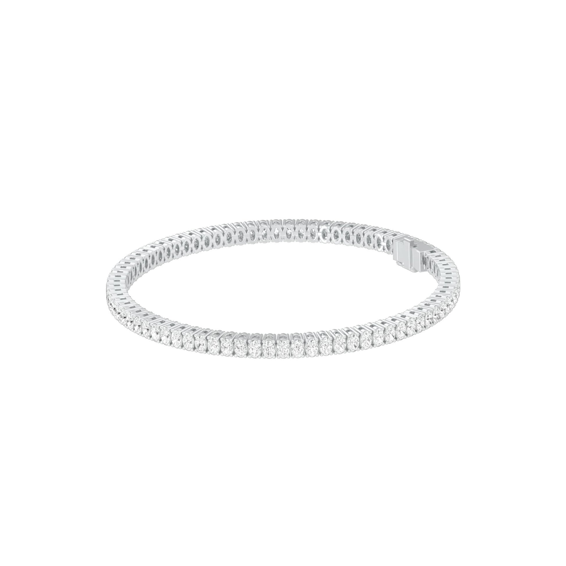 Circle of Becoming Diamond Tennis Bracelet 18 KT / White Gold