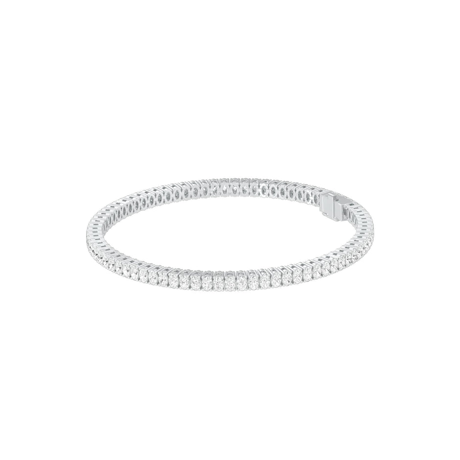 Circle of Becoming Diamond Tennis Bracelet 18 KT / White Gold
