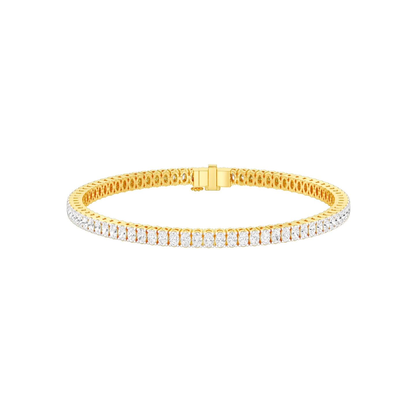Circle of Becoming Diamond Tennis Bracelet 18 KT / Yellow Gold