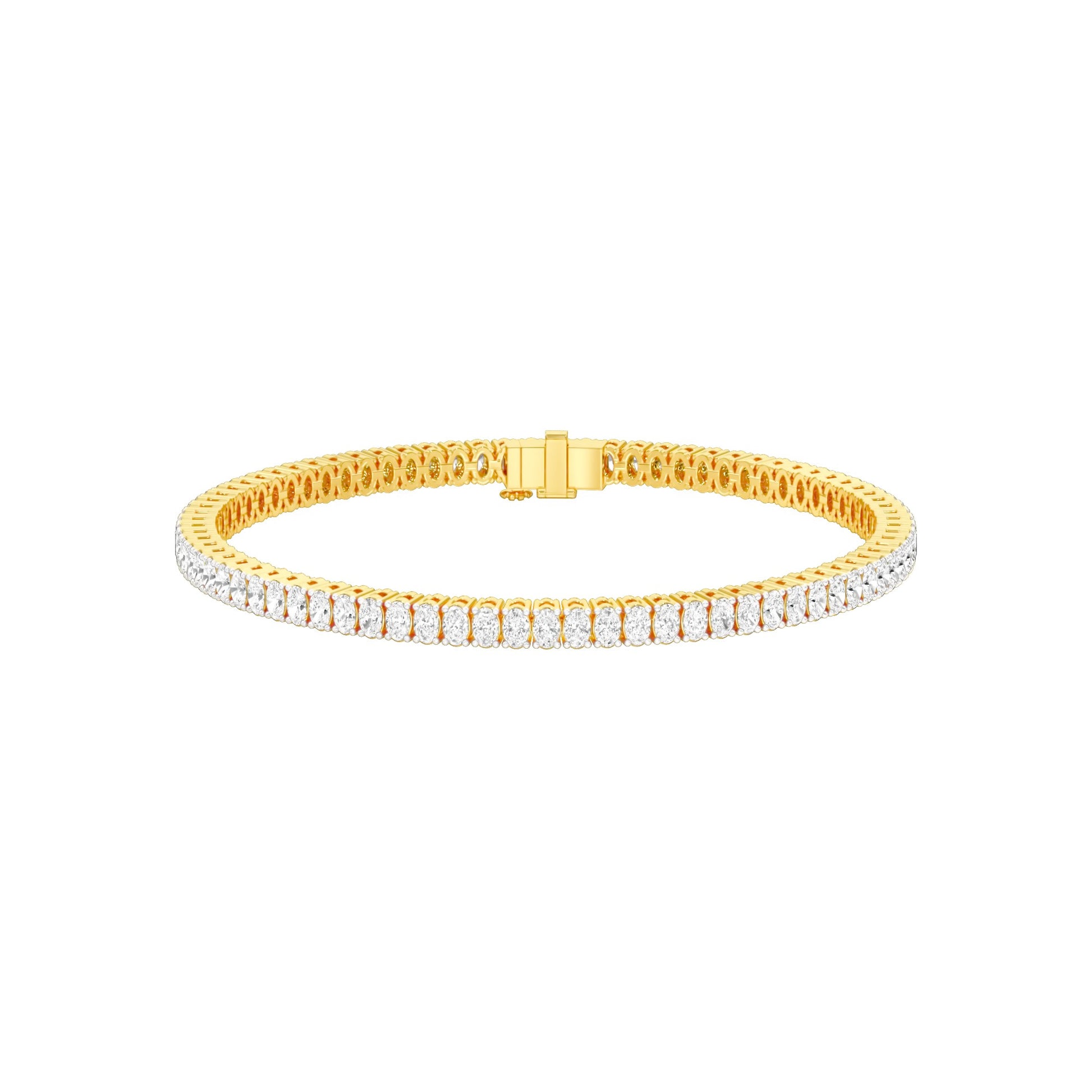 Circle of Becoming Diamond Tennis Bracelet 18 KT / Yellow Gold