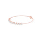 Power Poured Diamond Chain Bracelet 18 KT / Rose Gold