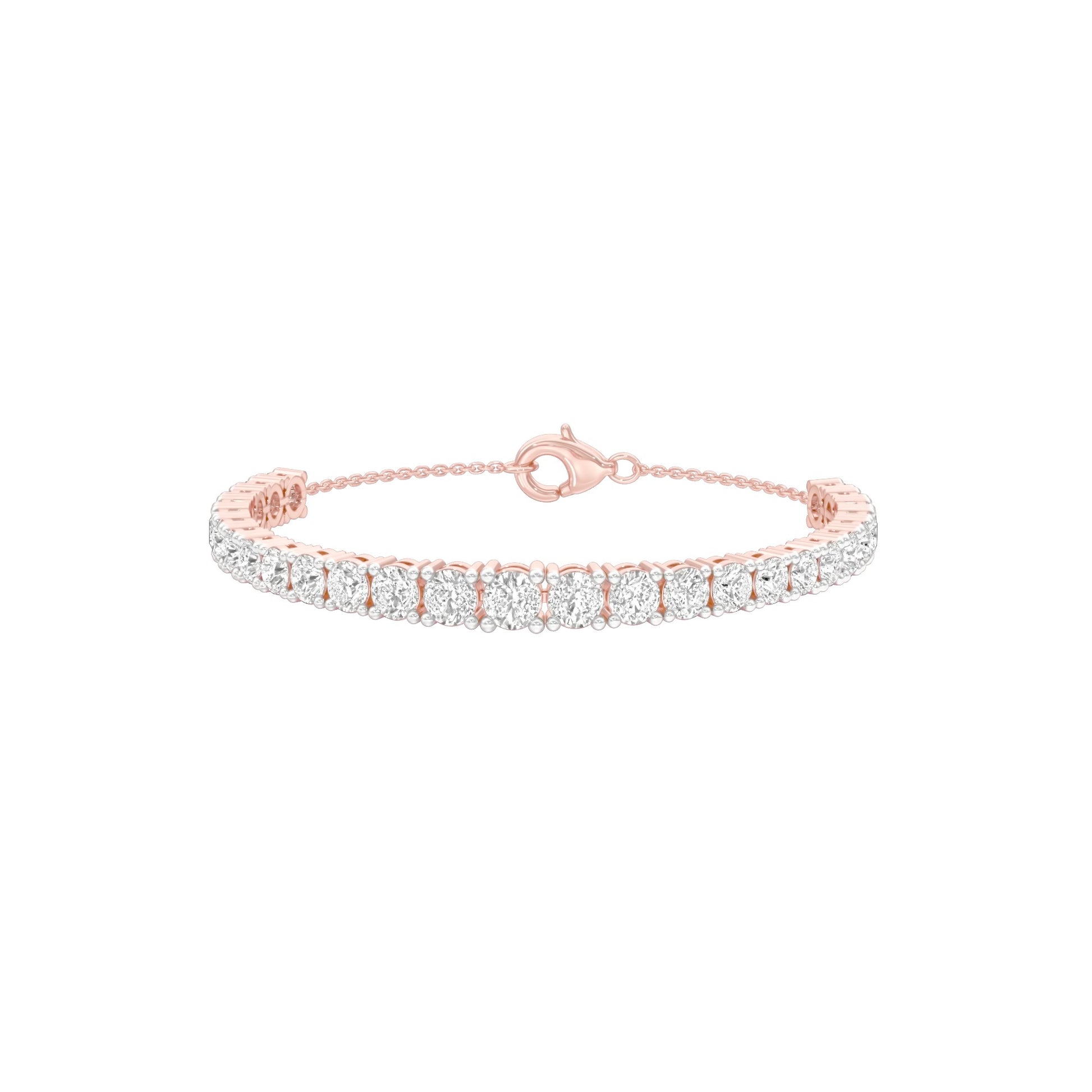 Every Queen Deserves Diamond Chain Bracelet 18 KT / Rose Gold
