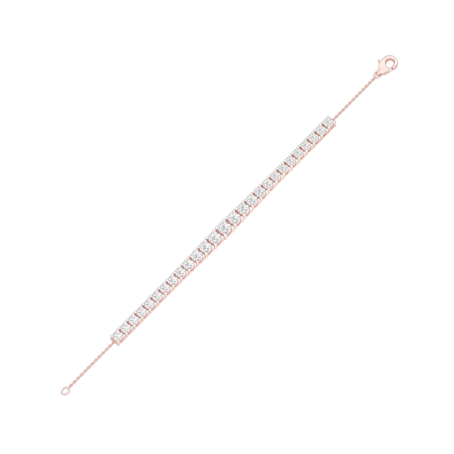 Every Queen Deserves Diamond Chain Bracelet 18 KT / Rose Gold