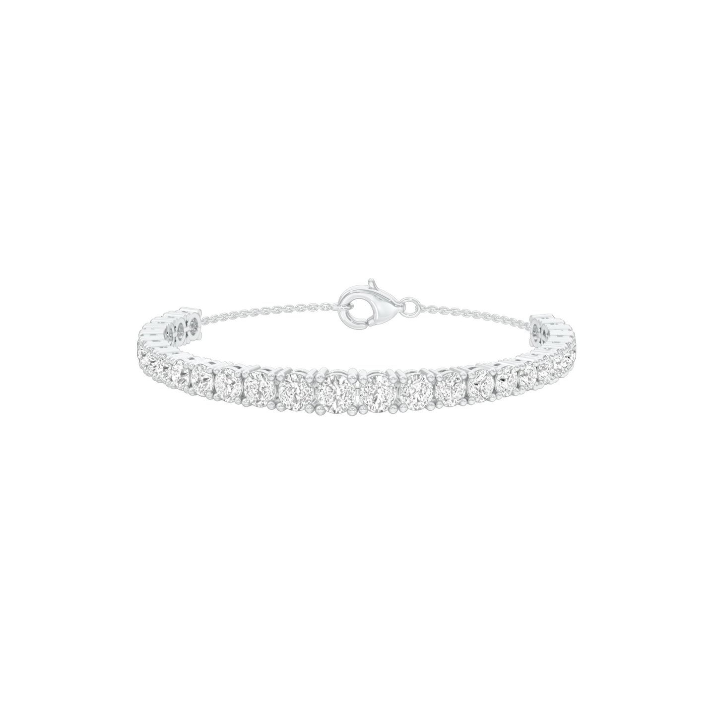 Every Queen Deserves Diamond Chain Bracelet 18 KT / White Gold