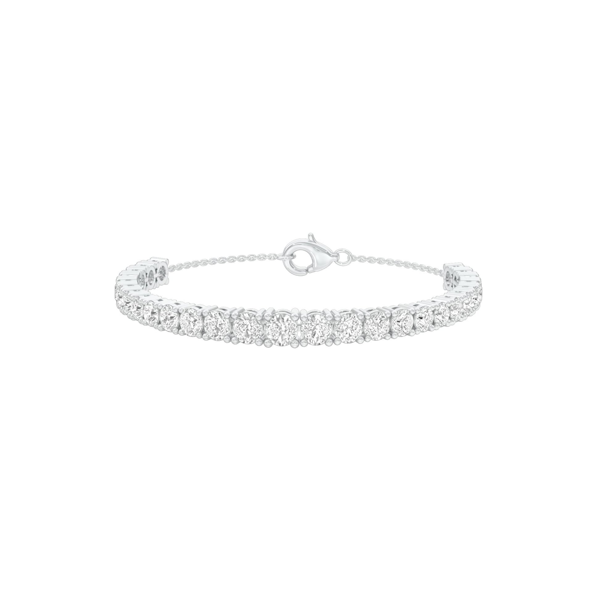 Every Queen Deserves Diamond Chain Bracelet 18 KT / White Gold