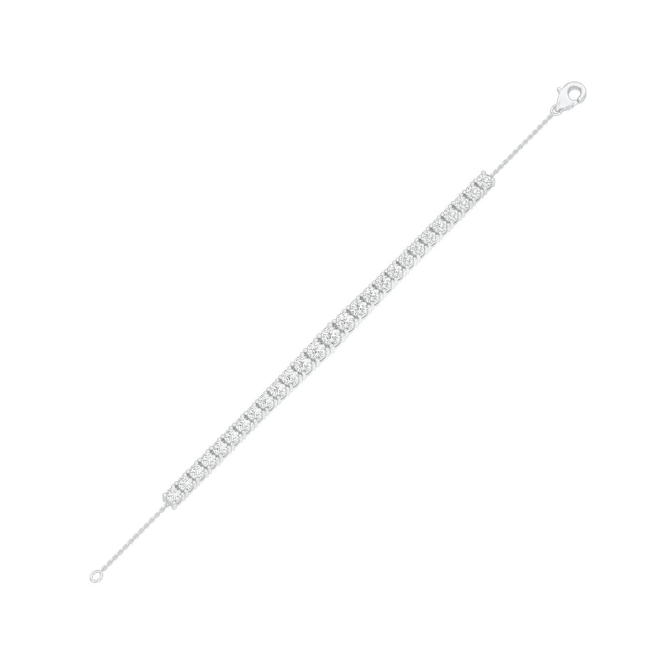 Every Queen Deserves Diamond Chain Bracelet 18 KT / White Gold