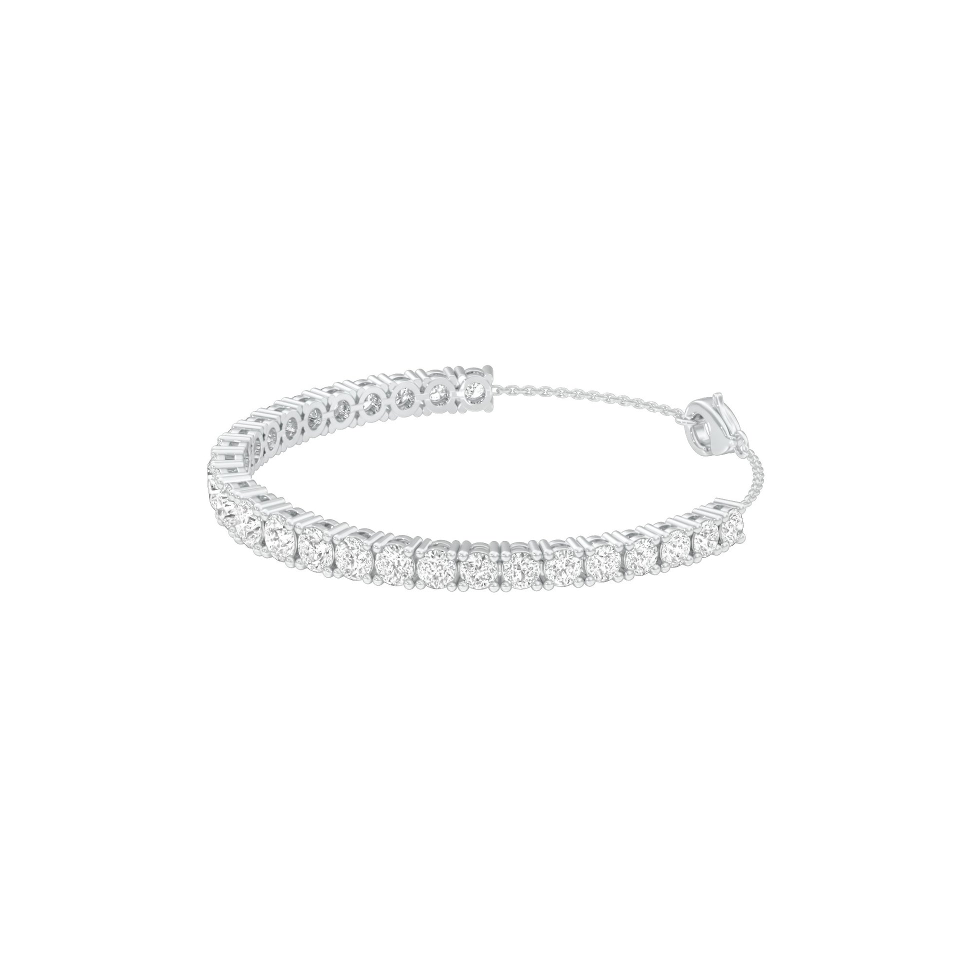 Every Queen Deserves Diamond Chain Bracelet 18 KT / White Gold