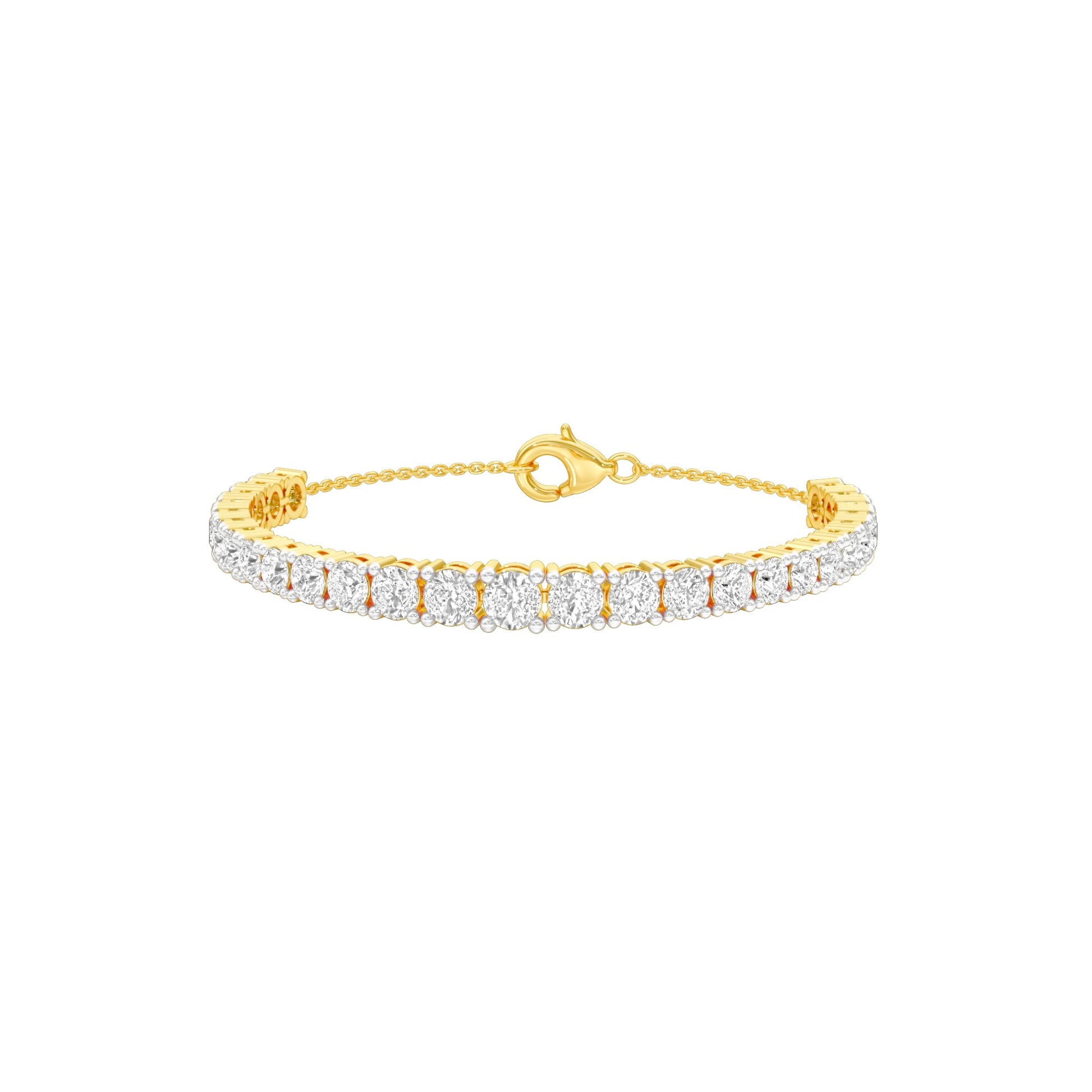 Every Queen Deserves Diamond Chain Bracelet 18 KT / Yellow Gold