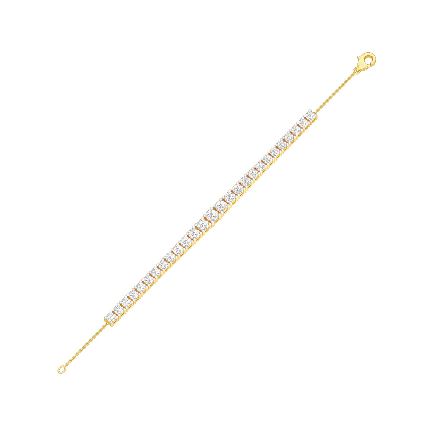 Every Queen Deserves Diamond Chain Bracelet 18 KT / Yellow Gold