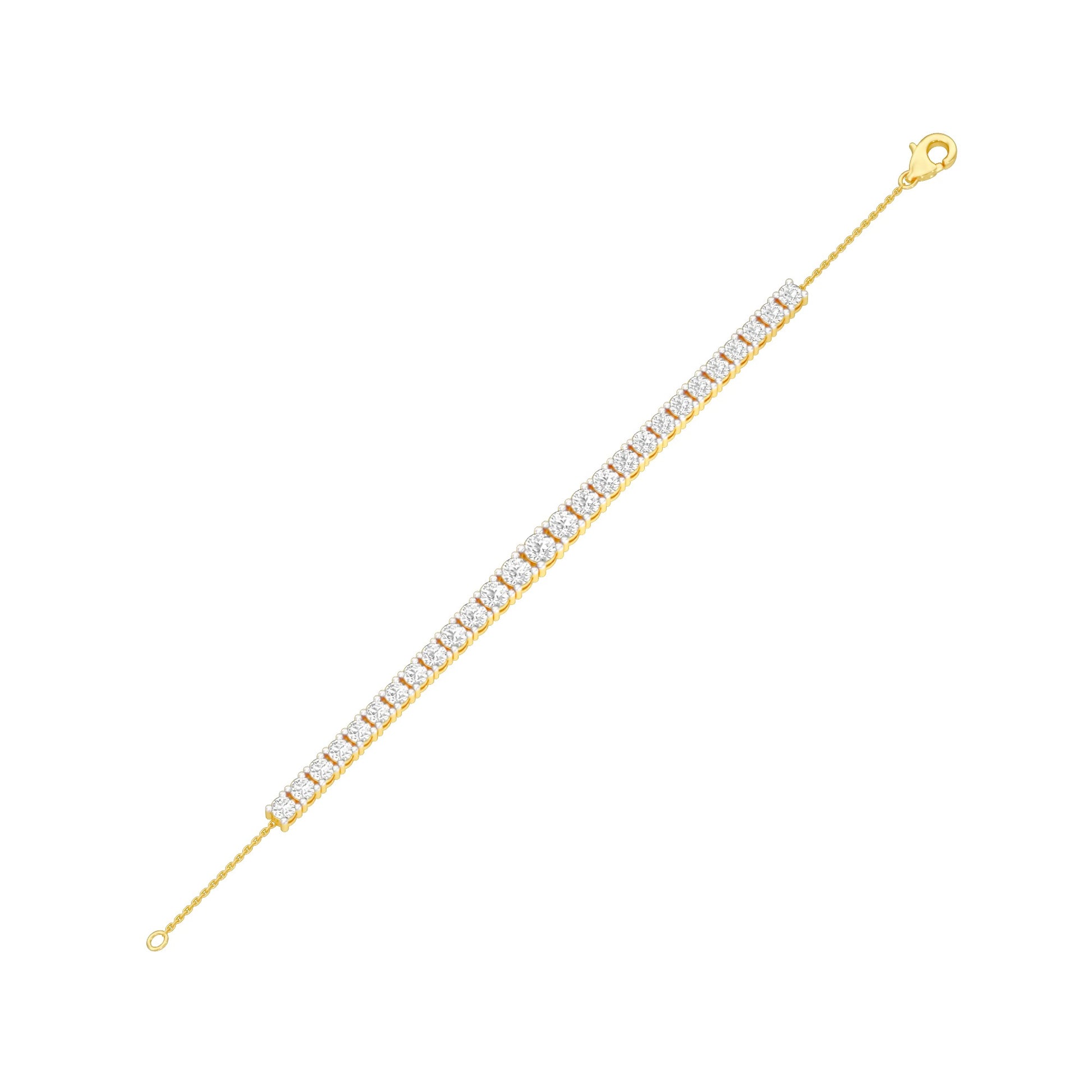 Every Queen Deserves Diamond Chain Bracelet 18 KT / Yellow Gold