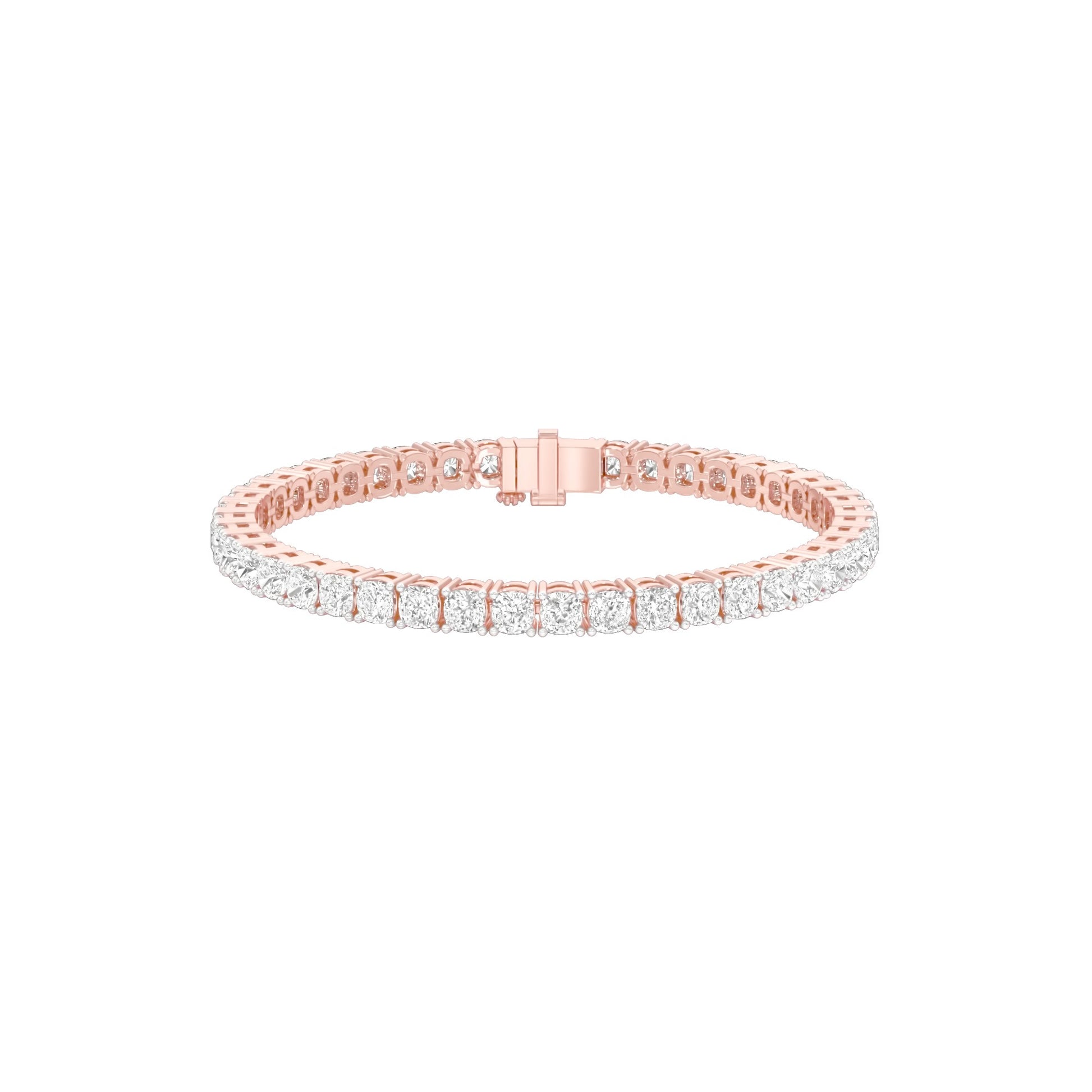 Lines of Precision Diamond Tennis Bracelet 18 KT / Rose Gold