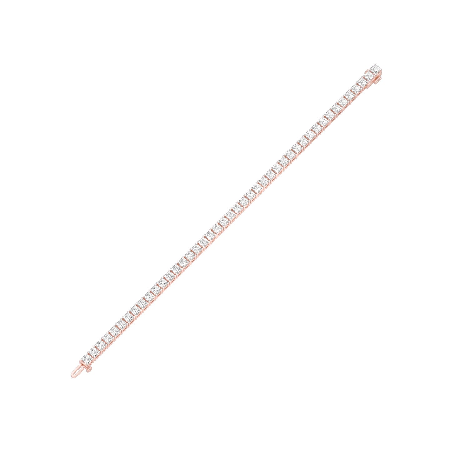Lines of Precision Diamond Tennis Bracelet 18 KT / Rose Gold