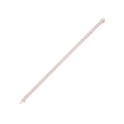 Lines of Precision Diamond Tennis Bracelet 18 KT / Rose Gold