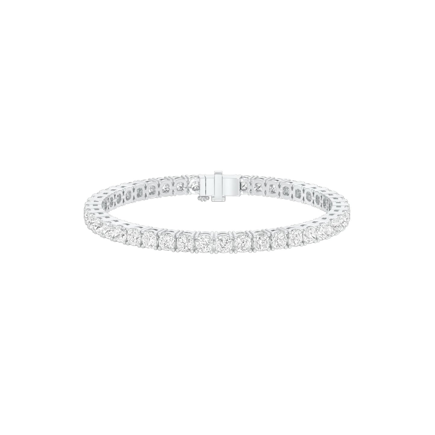 Lines of Precision Diamond Tennis Bracelet 18 KT / White Gold