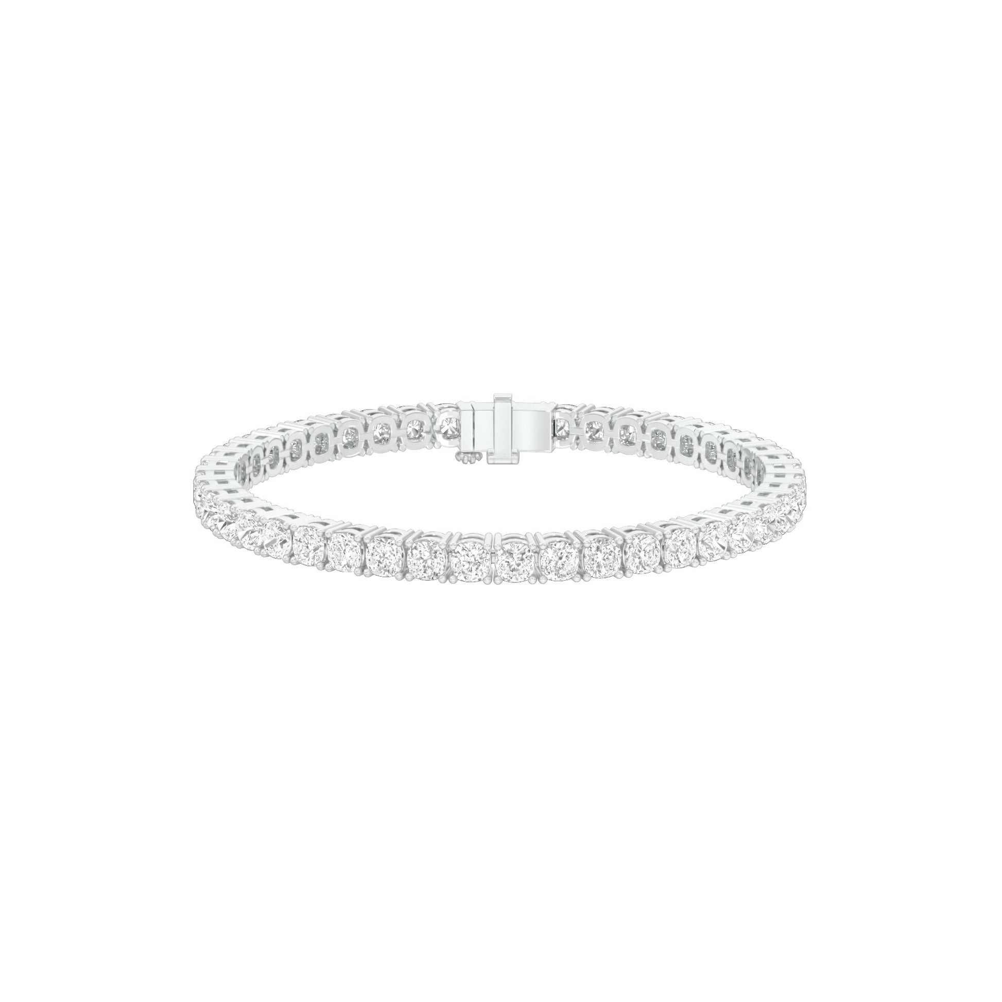 Lines of Precision Diamond Tennis Bracelet 18 KT / White Gold