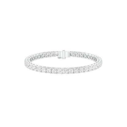 Lines of Precision Diamond Tennis Bracelet 18 KT / White Gold