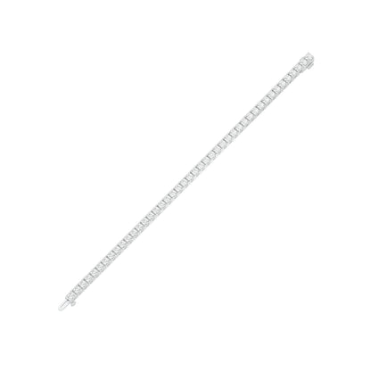 Lines of Precision Diamond Tennis Bracelet 18 KT / White Gold