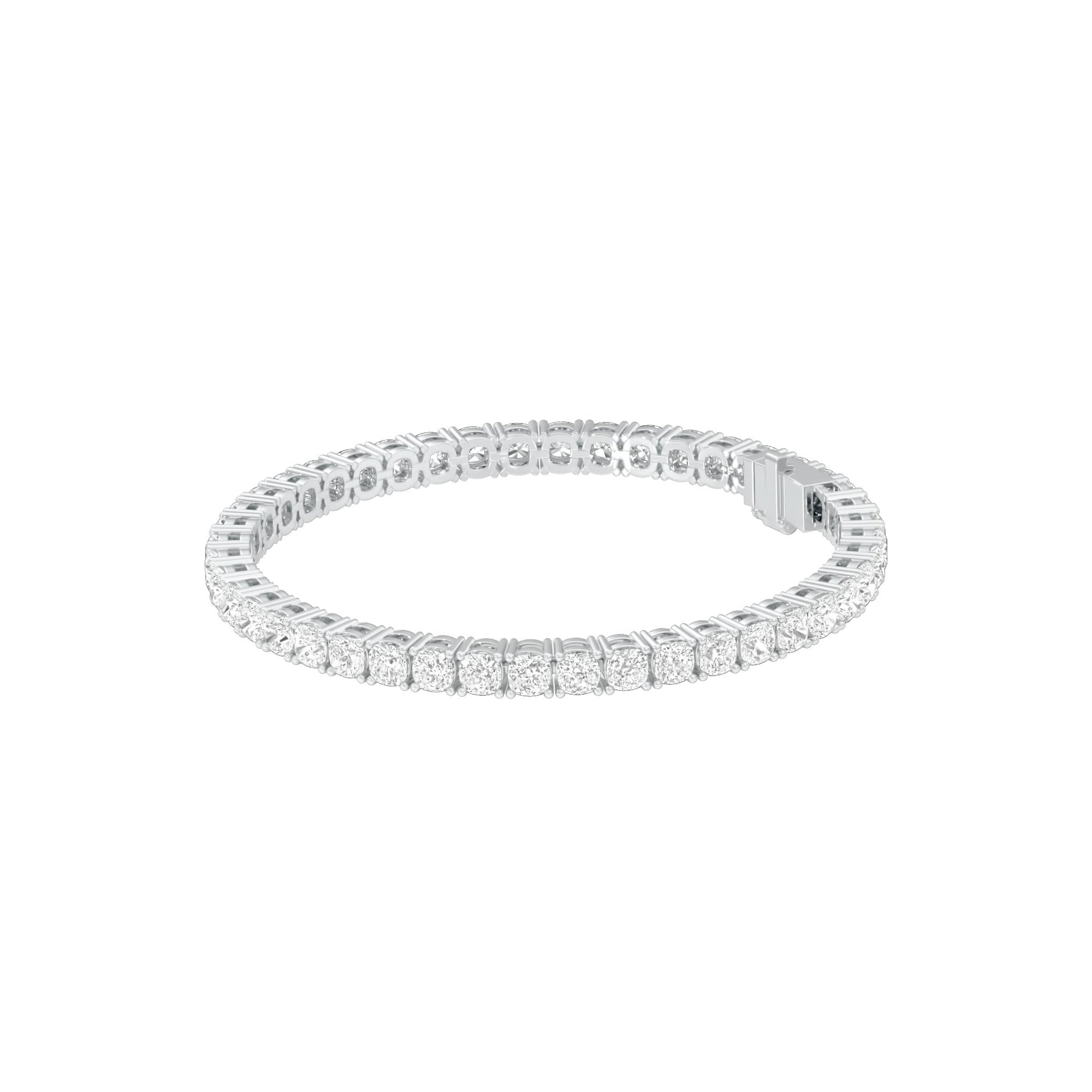 Lines of Precision Diamond Tennis Bracelet 18 KT / White Gold