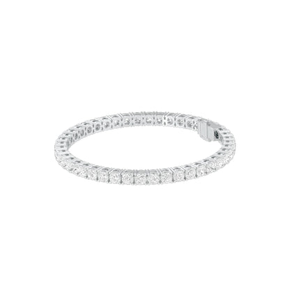 Lines of Precision Diamond Tennis Bracelet 18 KT / White Gold