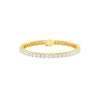 Lines of Precision Diamond Tennis Bracelet 18 KT / Yellow Gold