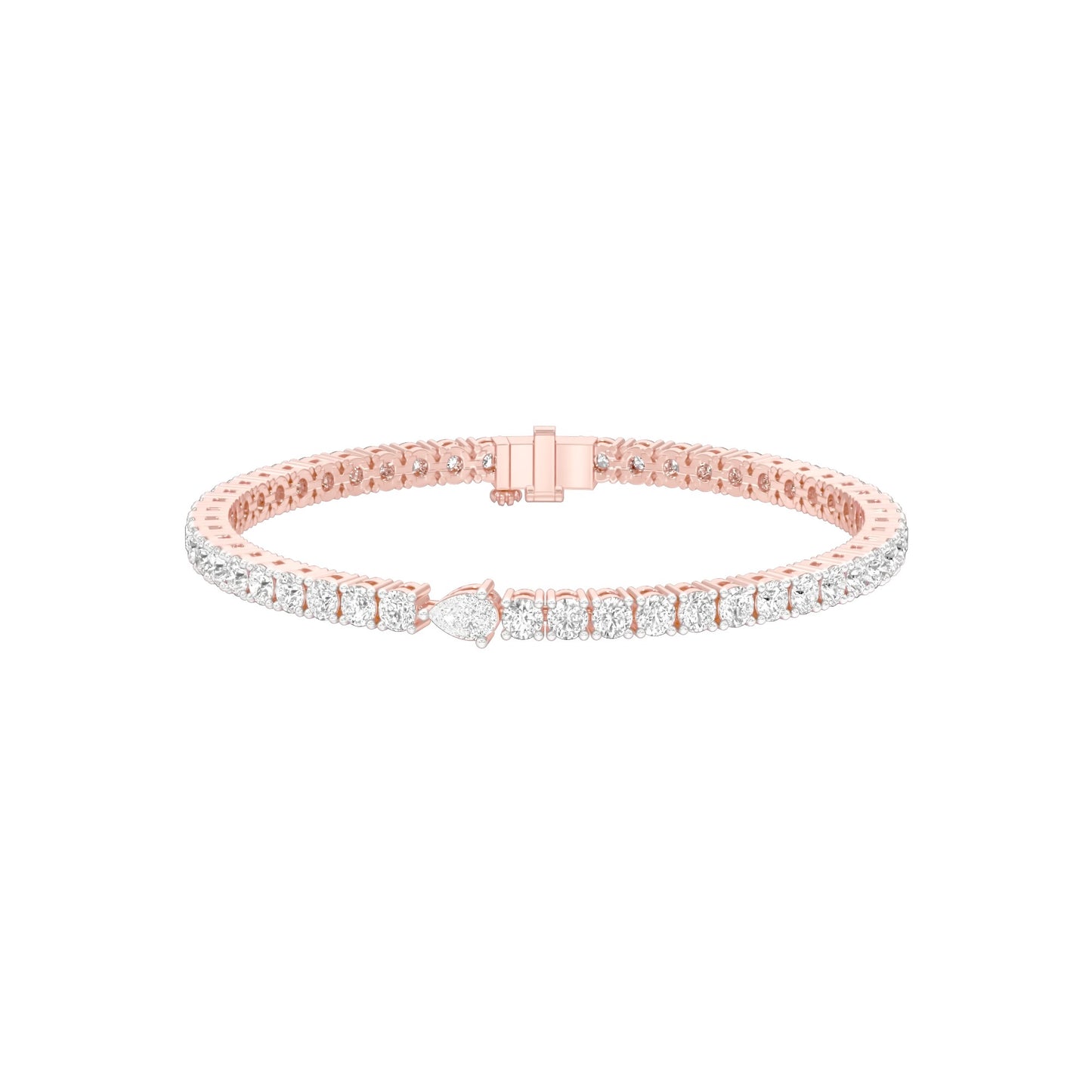 Born to Lead Diamond Tennis Bracelet 18 KT / Rose Gold