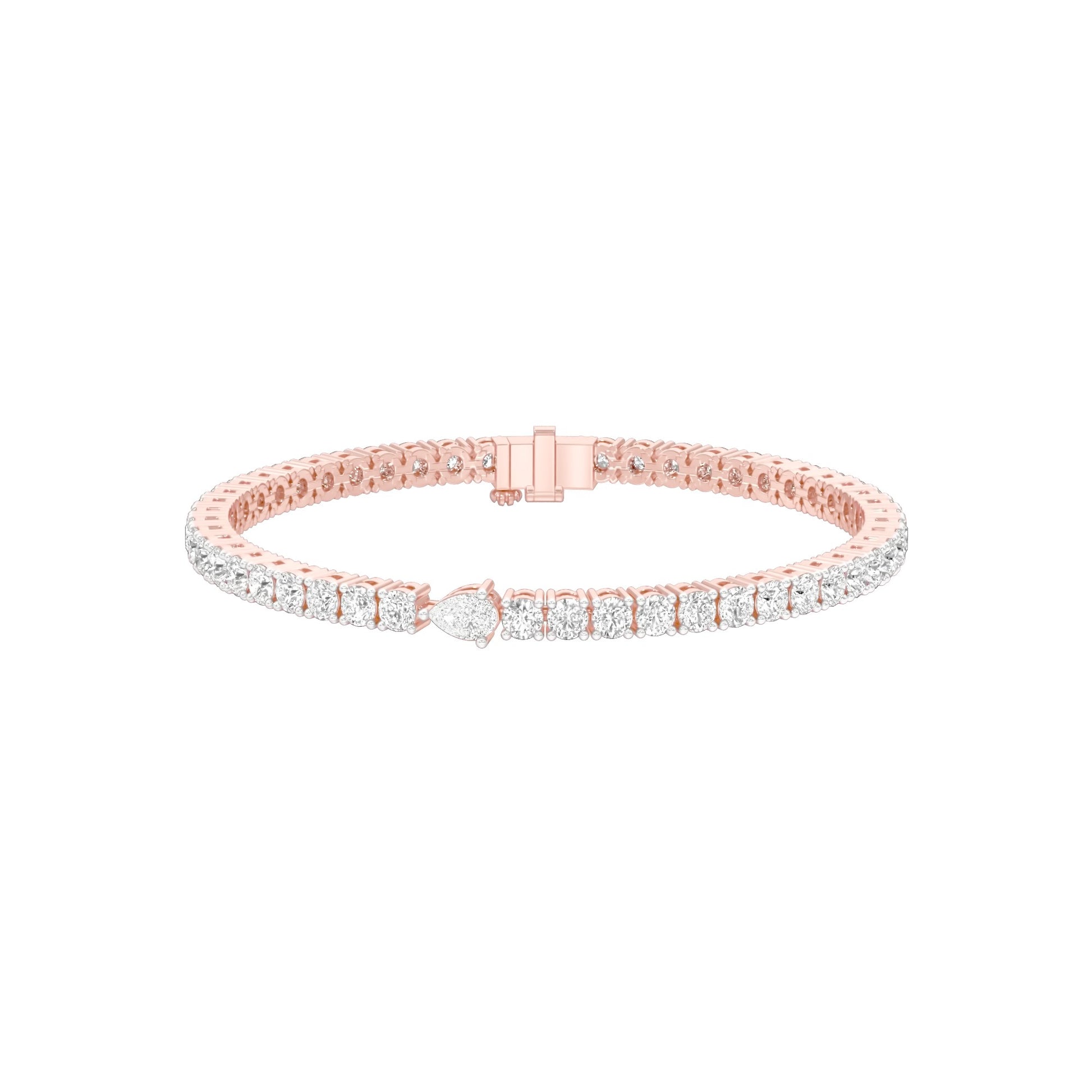 Born to Lead Diamond Tennis Bracelet 18 KT / Rose Gold