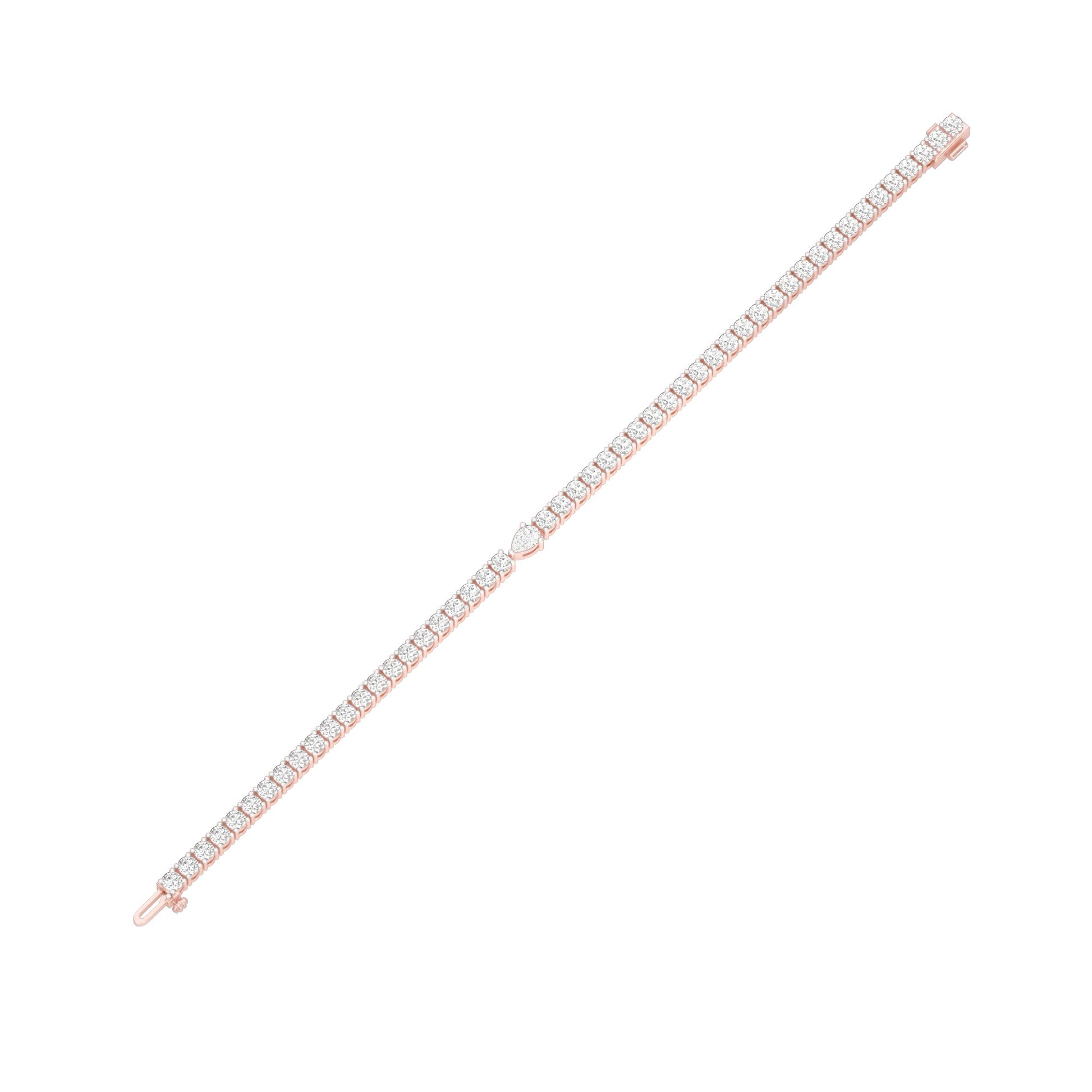 Born to Lead Diamond Tennis Bracelet 18 KT / Rose Gold