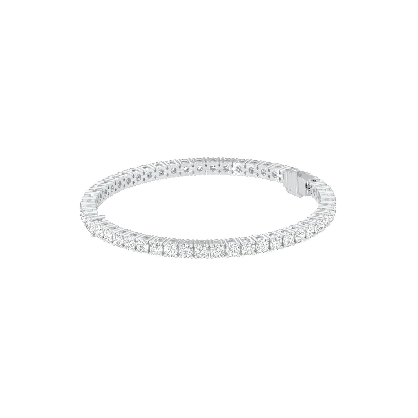 Born to Lead Diamond Tennis Bracelet 18 KT / White Gold